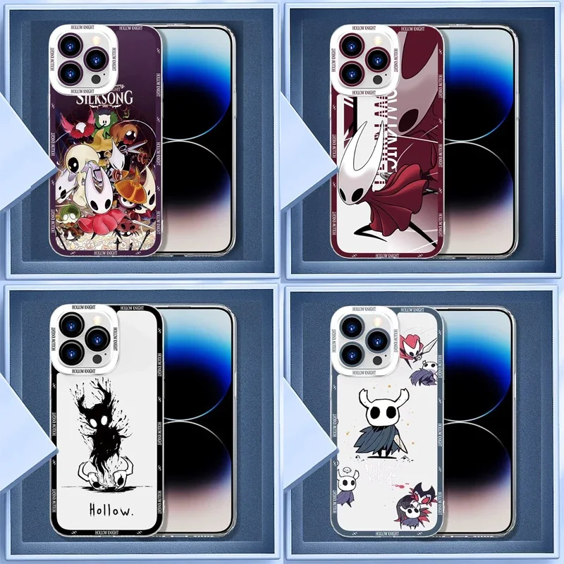 H-Hollow K-Knight جراب هاتف ل Xiaomi Redmi 15C A5 14C 13 12 13C 10C 12C 9A 10 9T 9C A1 Plus A2 A3 POCO F3 لينة واضح غطاء