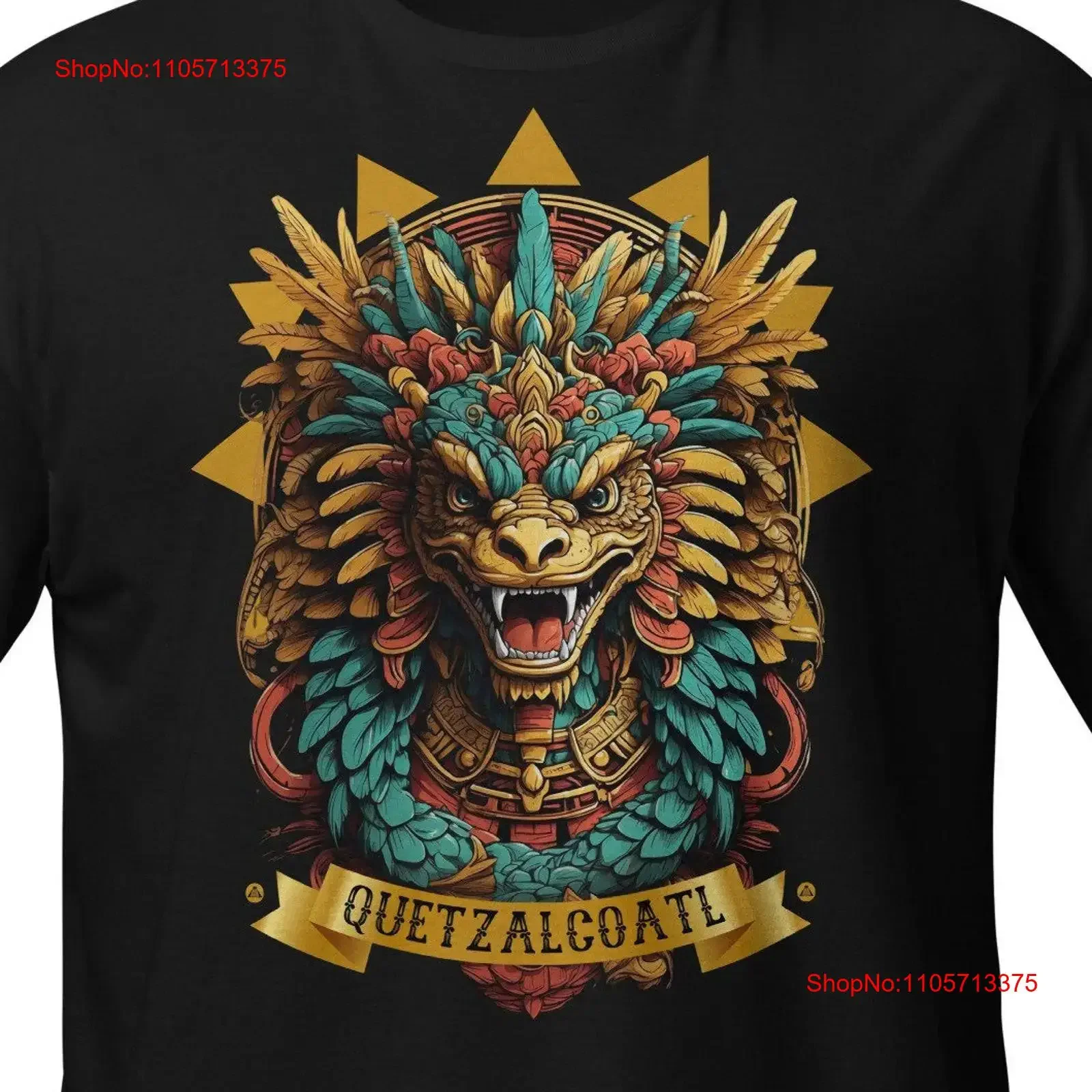 Quetzalcoatl shirt featuring the Feathered Serpent Aztec God of Mesoamerican Culture vintage Washed streetwear designer clothes