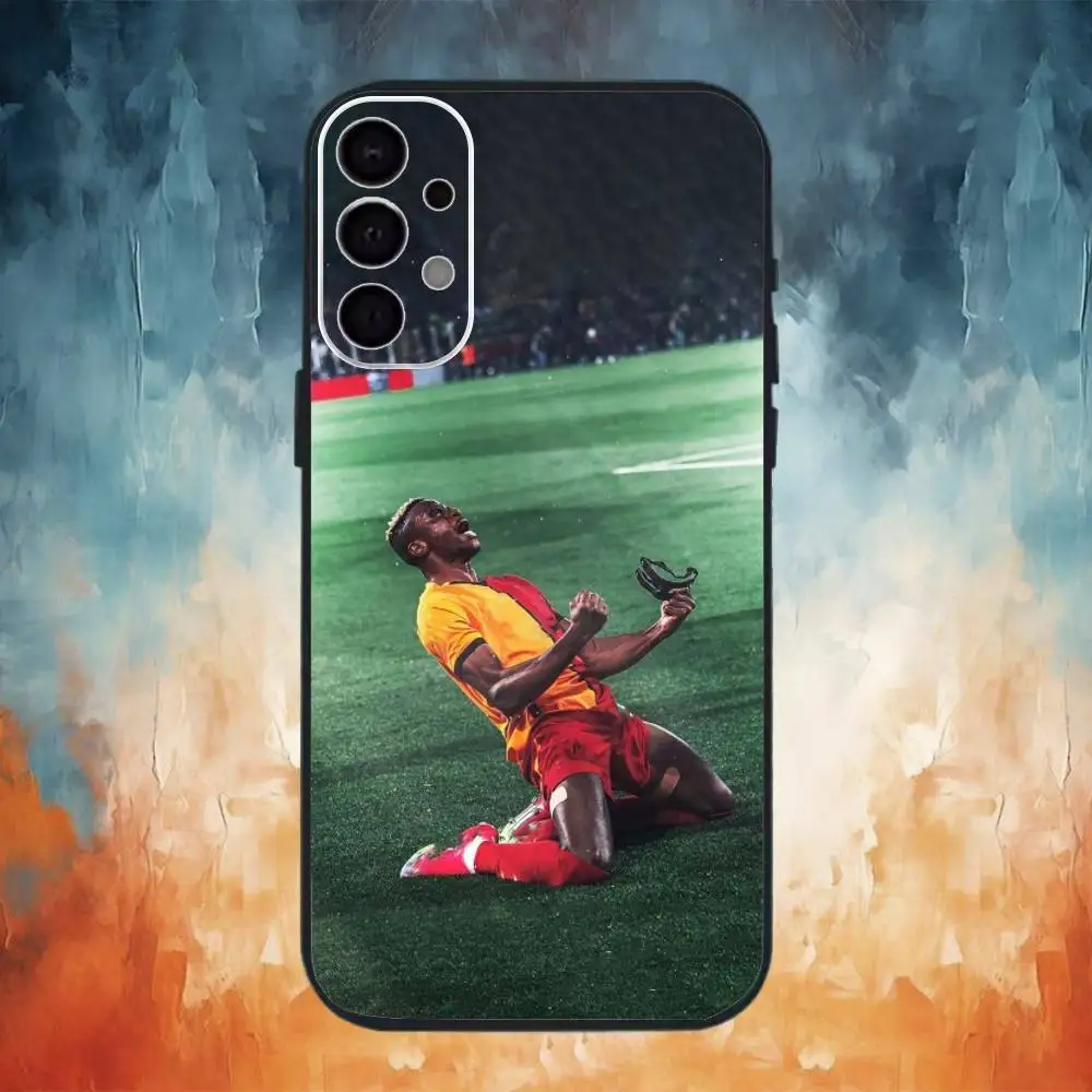 حافظة هاتف فيكتور أوسمين لكرة القدم لهاتف سامسونج S25، S24، S21، S22، S23، S30، Ultra، S20، Plus، Fe، Note، 10,9,5G غطاء أسود #3