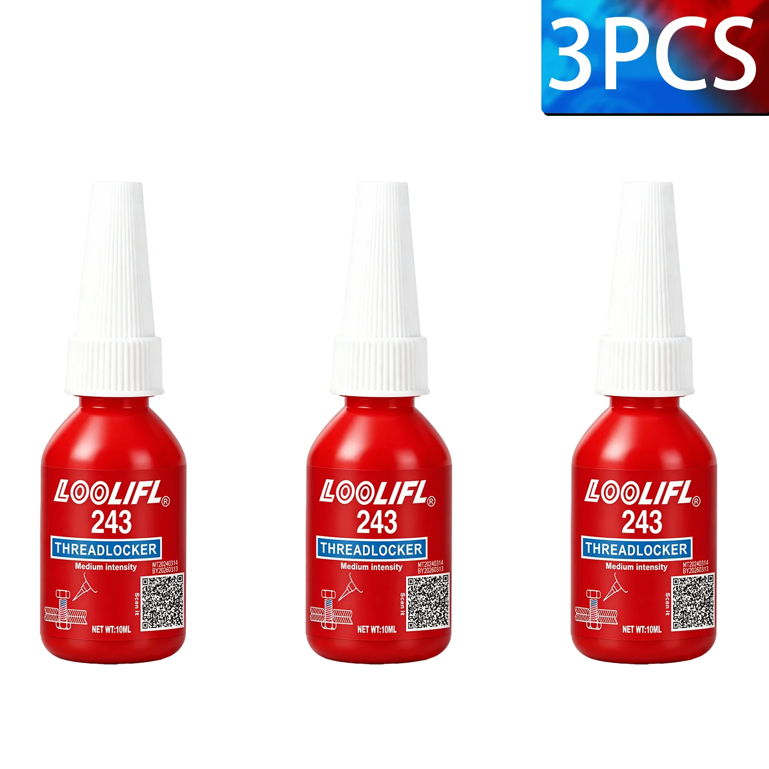 243 271 50g Anaerober Roter Schraubenkleber Schraubensicherung Gewindesicherung Stark Rutschfest Befestigungsgewinde-Sicherung Anti-Lose Hohe Festigkeit