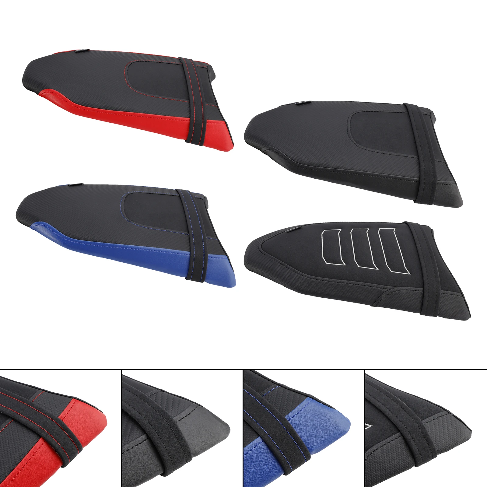 

Заднее пассажирское сиденье Topteng, плоское, синее, для Yamaha Tenere 700 2019-2024 23 BlackB