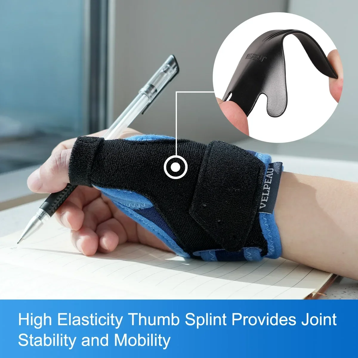 Thumb Brace for De Quervains Tenosynovitis, Tendonitis and Arthritis Pain, CMC Joint Thumb Splint Fits Both Hands
