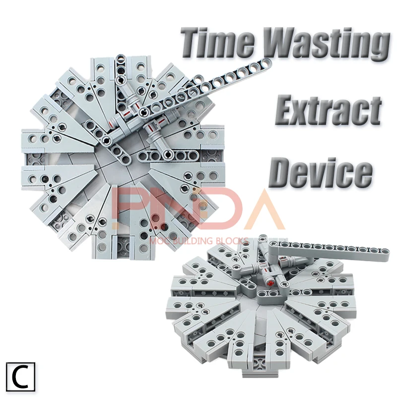 MOC Time Wasting-dispositivo de extracción 2744 3673 32524, bloques de construcción compatibili con la serie City, accessori, r