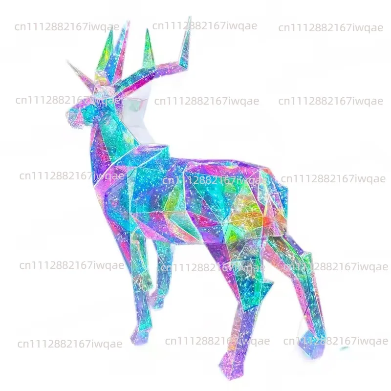 Color Changing LED Reindeer Lights Commercial Christmas Decoration For Mall Window Shop Display And Party Decor