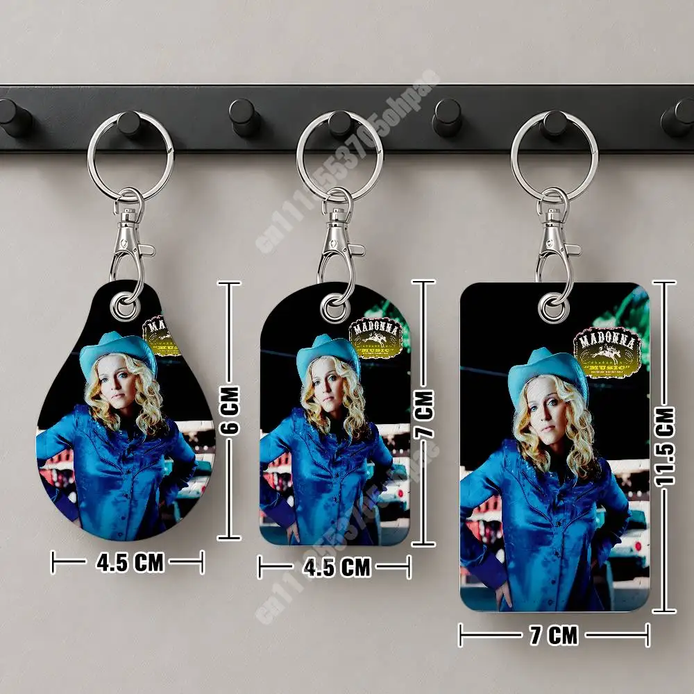 M-Madonna C-Confessions 2 Leather Keychain Card Holder for Airtag & Access Cards Modern Bus Pass image 6