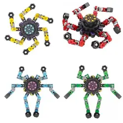 Fingertip Spinner Children Kids Antistress Decompression Chain Toys Stress Relief Spinning Rotating Deformed Gyro Toy Gifts