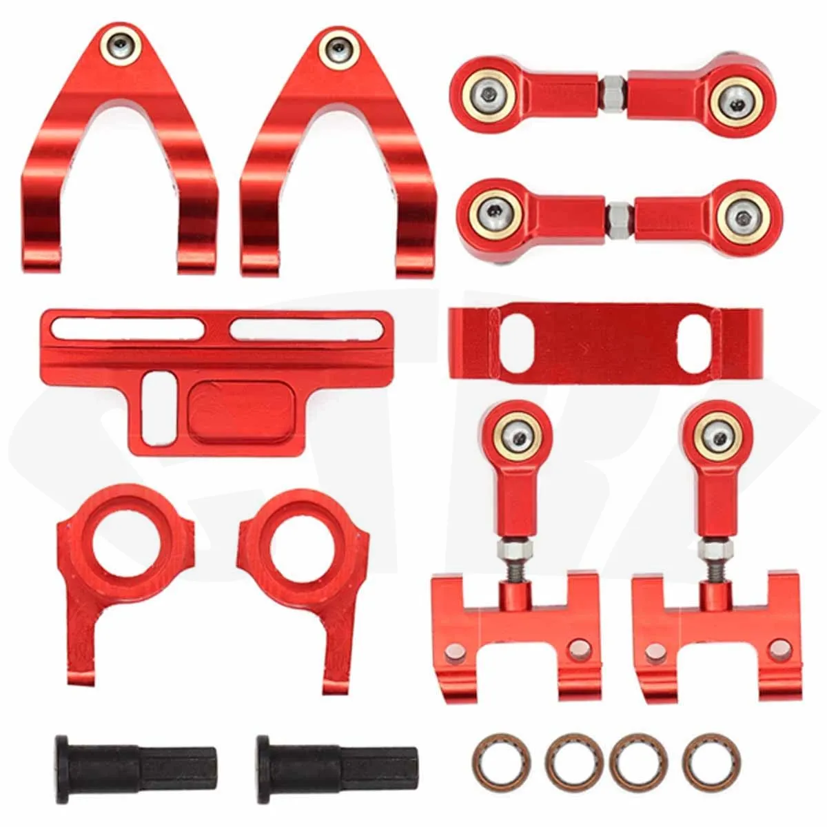 WPL D12 D24 1/10 Upgrade Parts Remote Control Car Metal Steering Cup Up and Down Swing Arm Seat Slider Set Bearing Kit