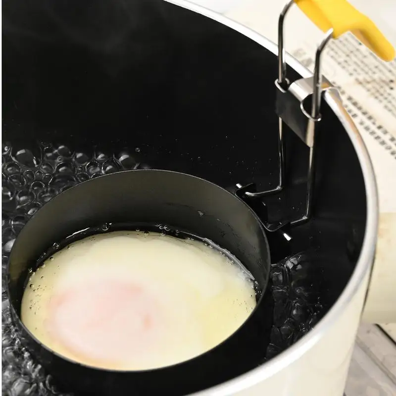 Sartén para cazar huevos, cocina plegable para huevos, taza antiadherente de acero inoxidable, plegable, resistente al calor, accesorios de cocina para tortilla de desayuno