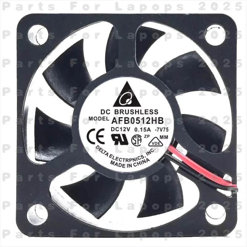 

Вентилятор охлаждения Delta AFB0512HB 12V 0.15A 5CM, новый, 1 шт., 50×50×15 мм