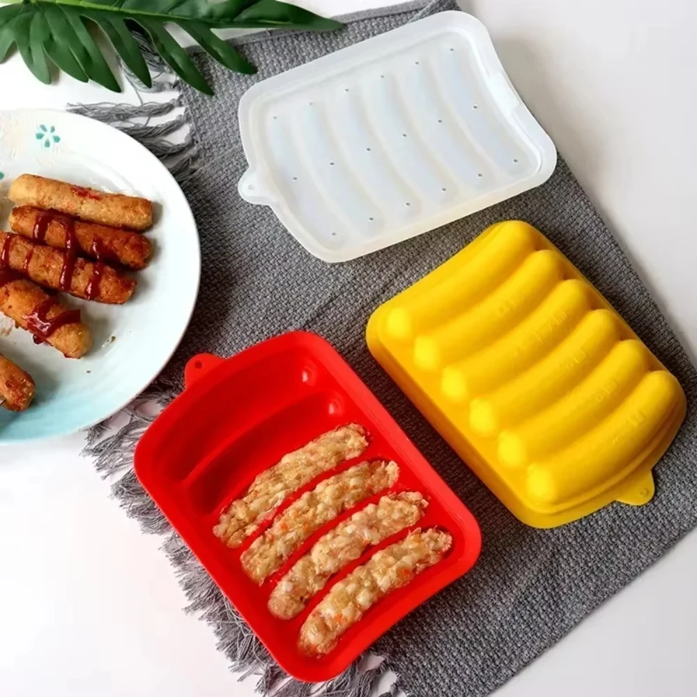 DIY Grade Silicone Sausage Mold Baby Food Supplement Tool Home Made Hot Dog Ham Baking Mold Mold kitchen accessories gadgets