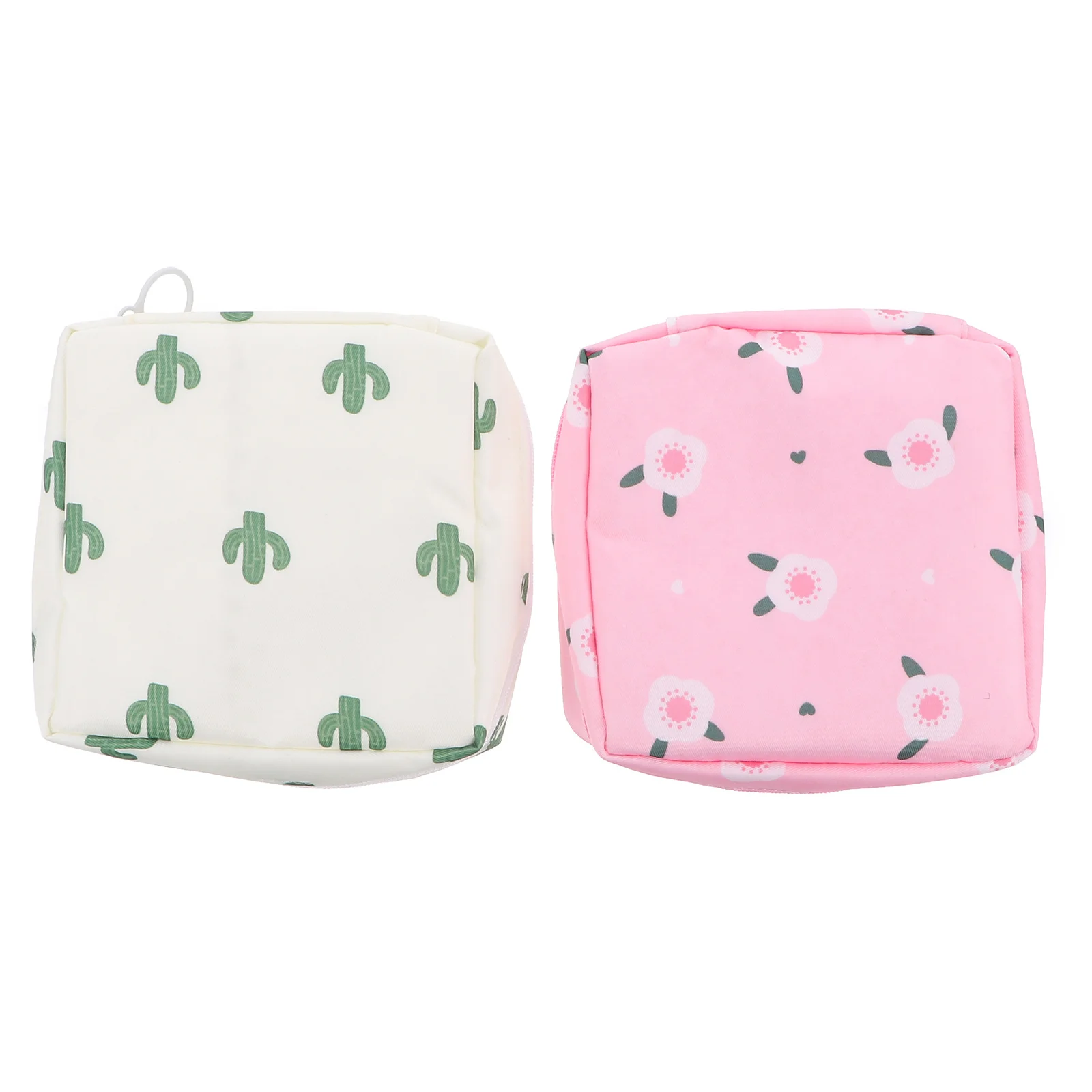 

2pcs Sanitary Napkin Storage Bag Oxford Cloth Waterproof Menstrual Pad Pouch Travel Essential For Women Multi-Function Mini Wash