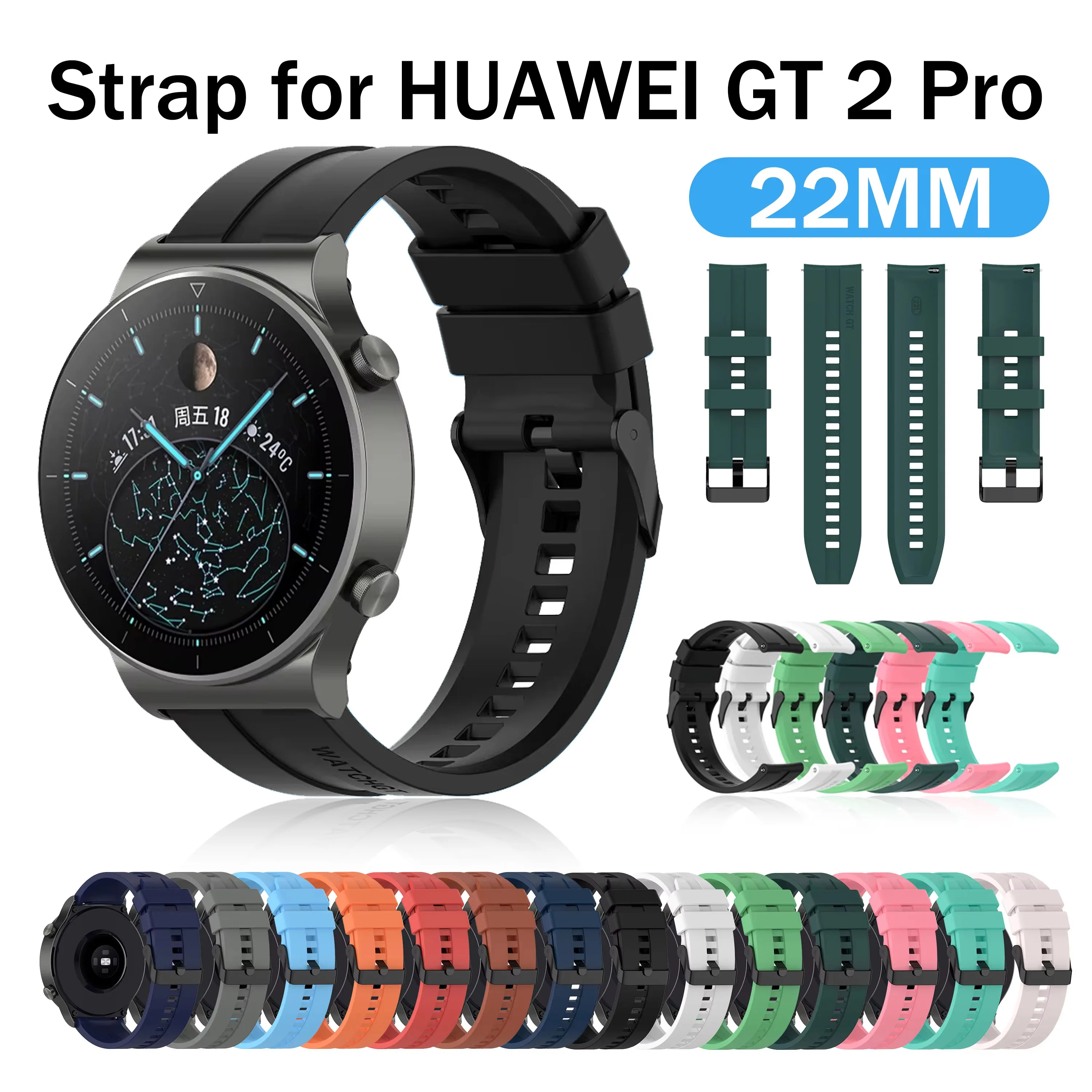 Strap For Huawei Watch GT 2 Pro Smart watch band For Huawei Watch 3 3 Pro GT 2 46mm honor magic watch 2 46mm Watchband Bracelet