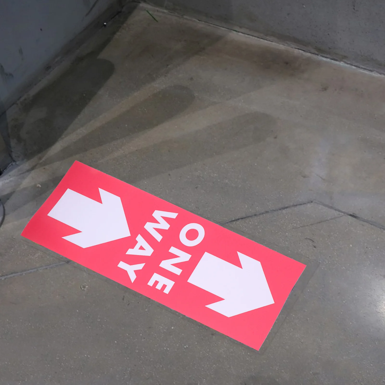5pcs Arrow Floor Stickers Self-Adhesive Directional Warning Decals For Traffic Guidance Indicator Labels Pvc Durable Direction
