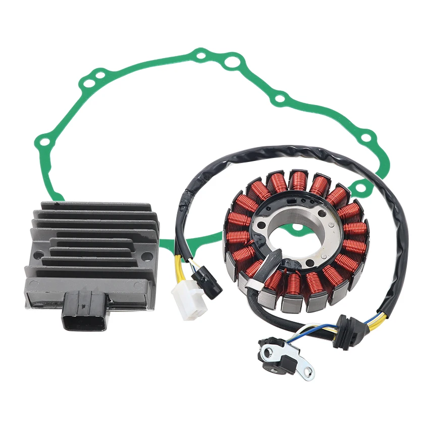 Motorcycle Regulator Rectifier+Ignition Stator Coil+Cover Gasket For Honda CL300 CM300 CMX300 Rebel 2023-2026 OEM:31120-K3S-TA1