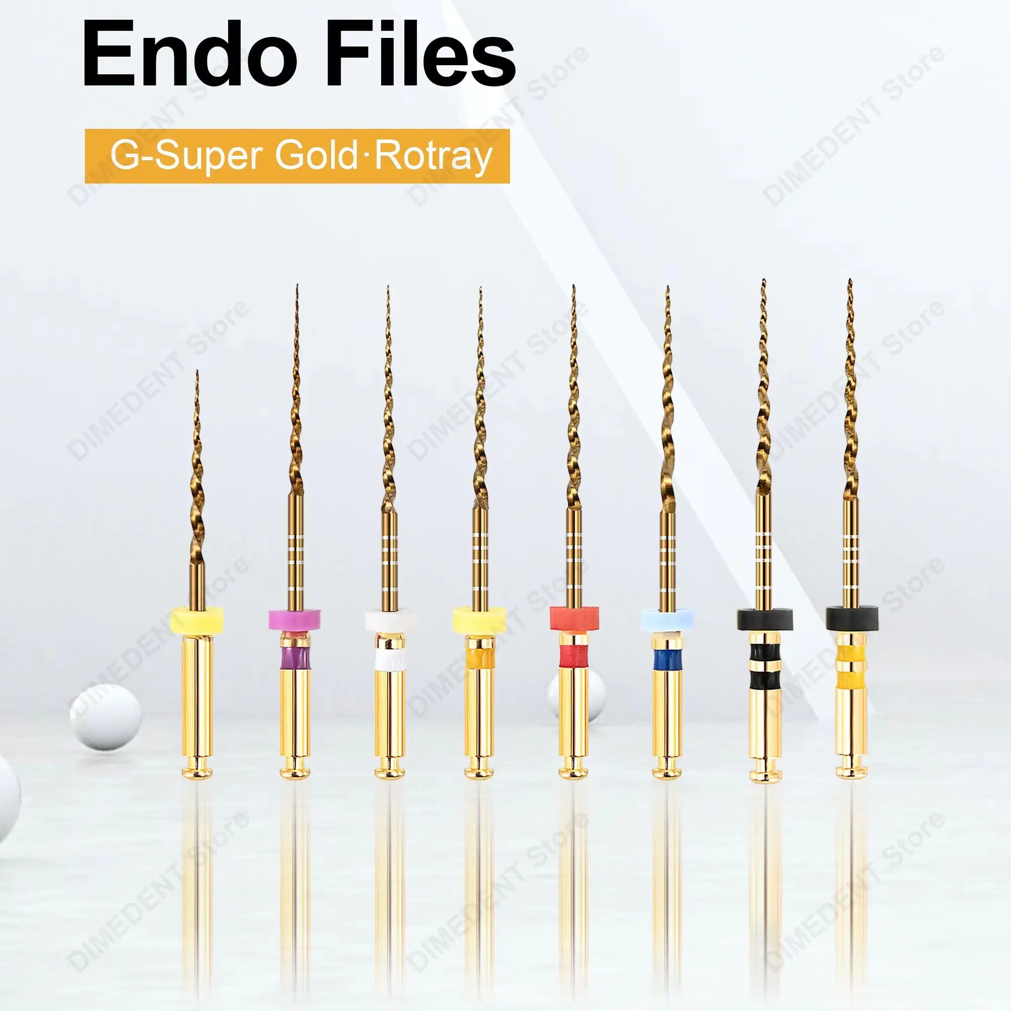 6 pièces/boîte de limes rotatives dentaires endodontiques 19/21/25/31 mm, lime pour canal radiculaire en Niti, SX-F3 F4 F5, lime endodontique à activation thermique, outil de dentiste