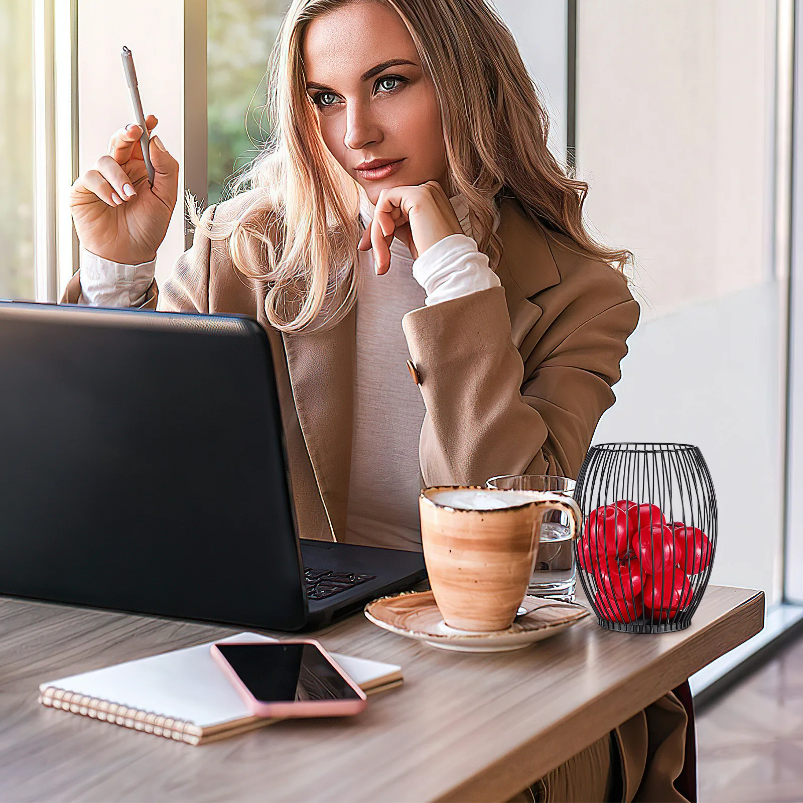 

Metal Wire Fruit Basket Large Capacity Storage Basket for Fruits Snacks Kitchen Home Hotel Organization Decorative Wire Fruit