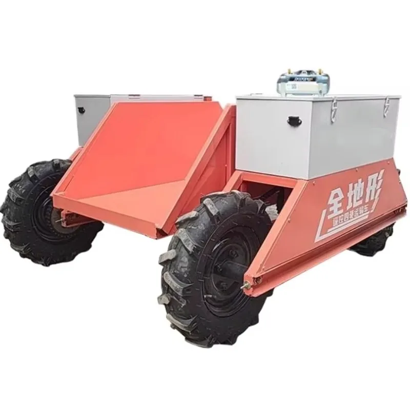 

【Best-selling】500KG Payload 4x4 Wheel Drive Remote Control Electric All Terrain Transport Vehicle for Agriculture Factory Wareho