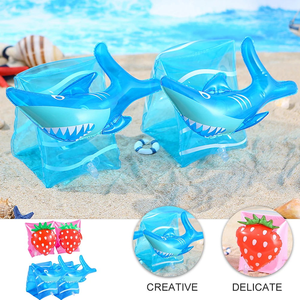 

2 Pairs Children Swimming Armbands High Quality PVC Kids Arm Floats Inflatable Sleeves Safe Comfortable Triangle Design