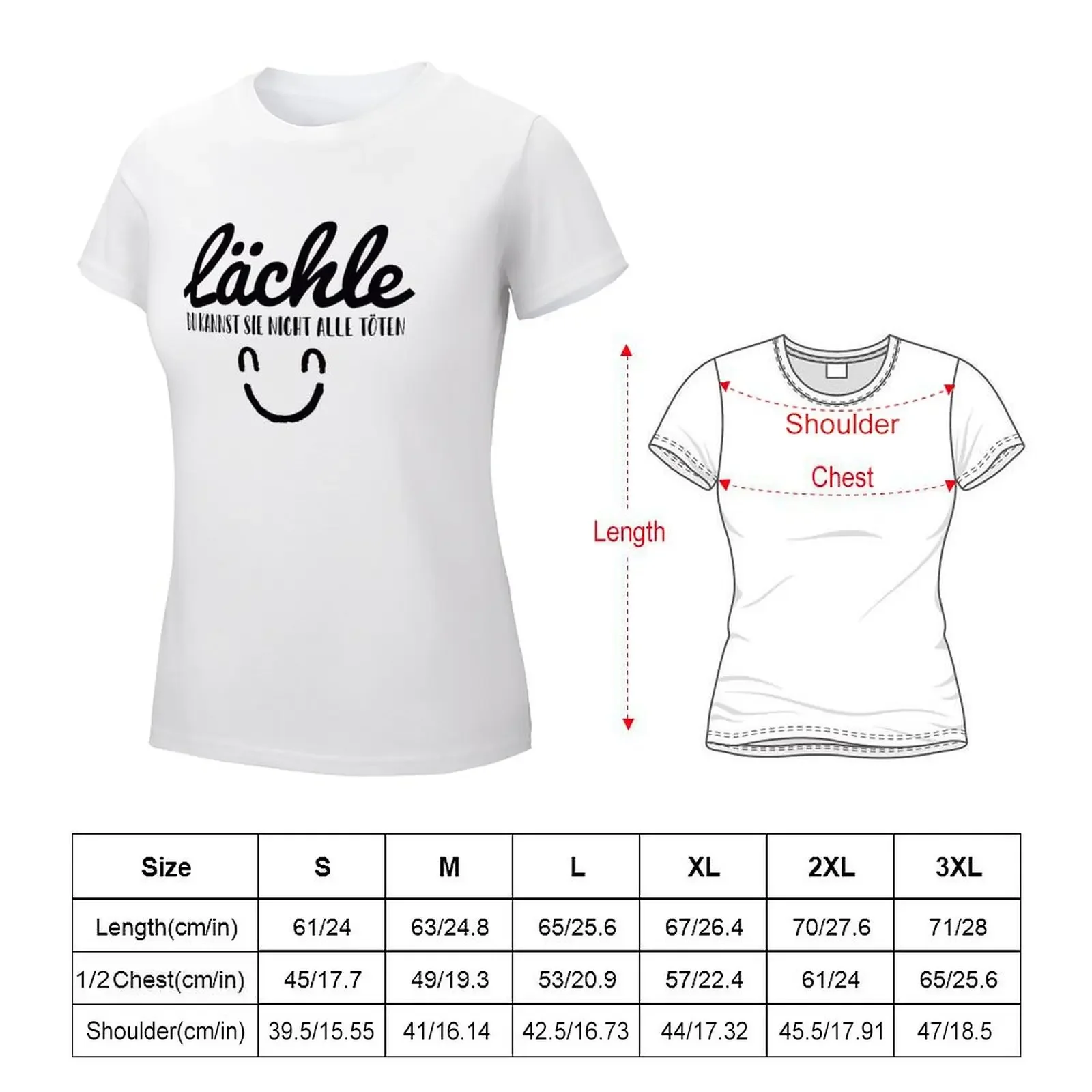 Lachle Du Kannst Sie Nicht Alle Toten T-shirt Blouse vintage clothes funny tops for Women