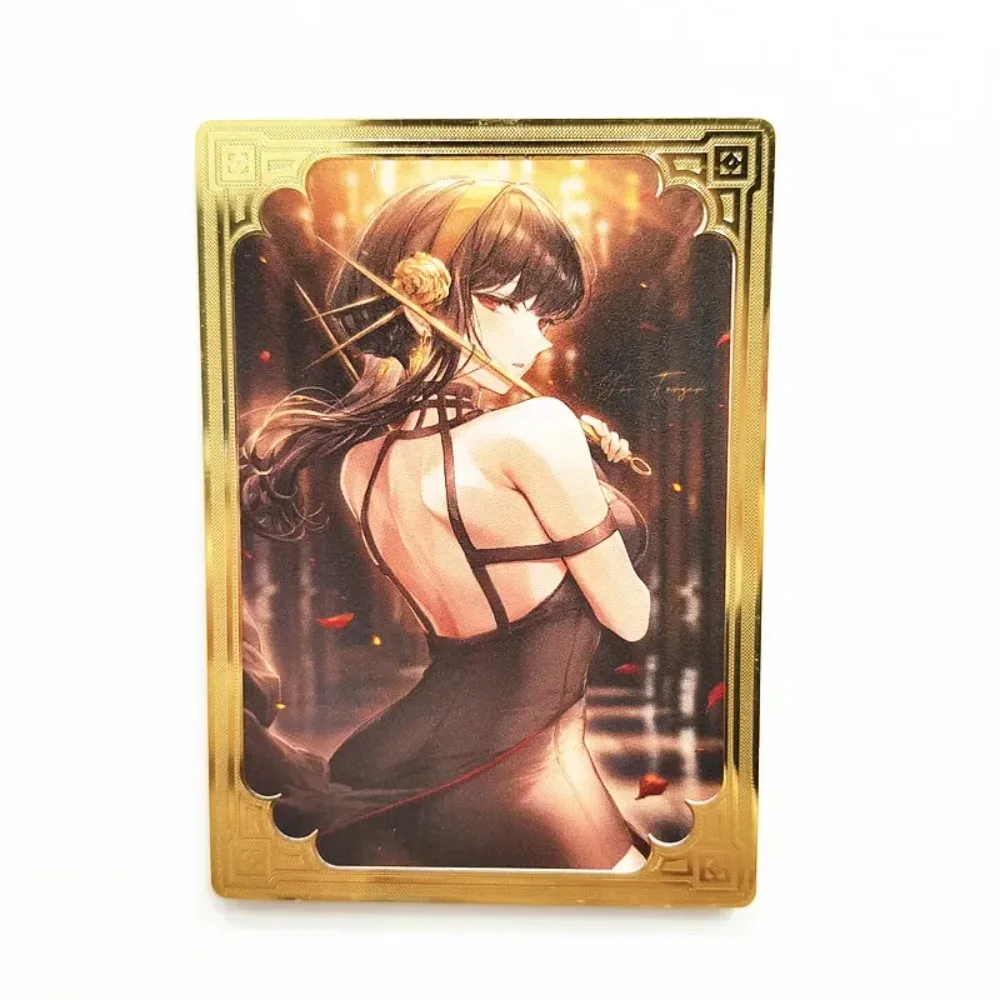 

DIY Homemade Metal Card SPY FAMILY Yor Forger Temptation Sexy Anime Game Peripheral Collection Christmas Present