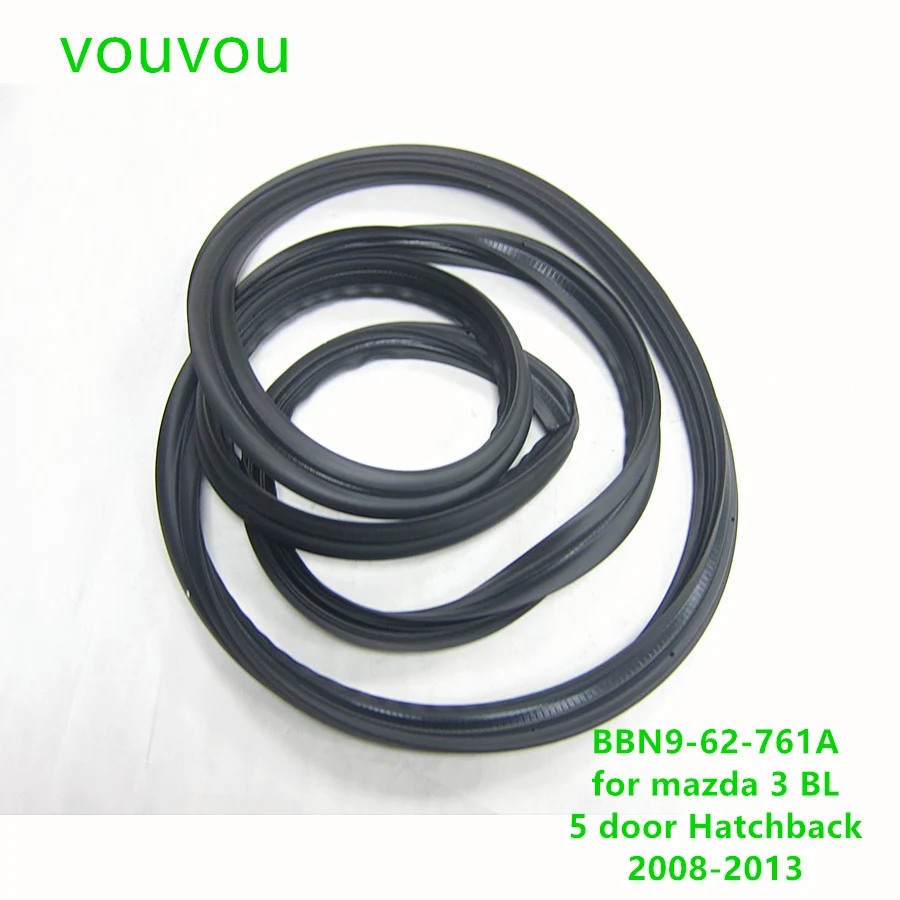 Car accessories body parts BBN9-62-761A rear lift gate weatherstrip rubber seal for Mazda 3 2008-2013 BL Hatchback 5 door 62-761