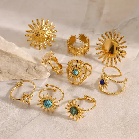 6 best sales सनबर्स्ट रिंग - №3