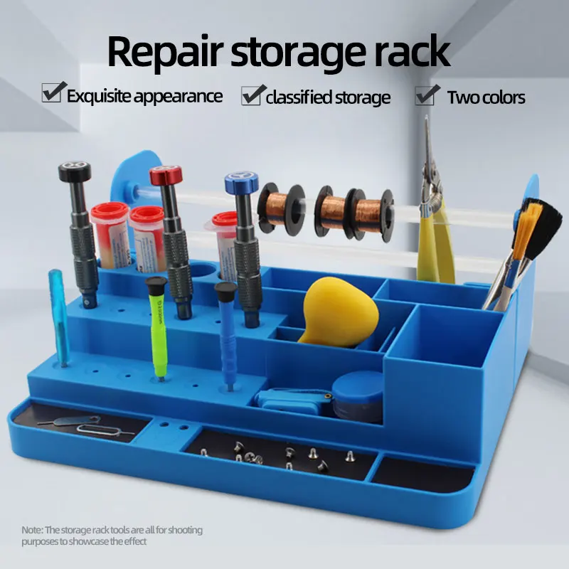 Multi Functional, Mobile Phone Repair Tool, Plastic Storage Box, Component Accessory Desktop Box, Screwdriver Holder