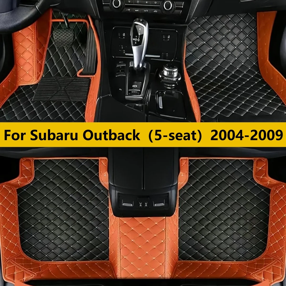 

Custom Car Floor Mats For Subaru Outback（5-seat）2004 2005 2006 2007 2008 2009 All Weather Waterproof Car Floor Mats