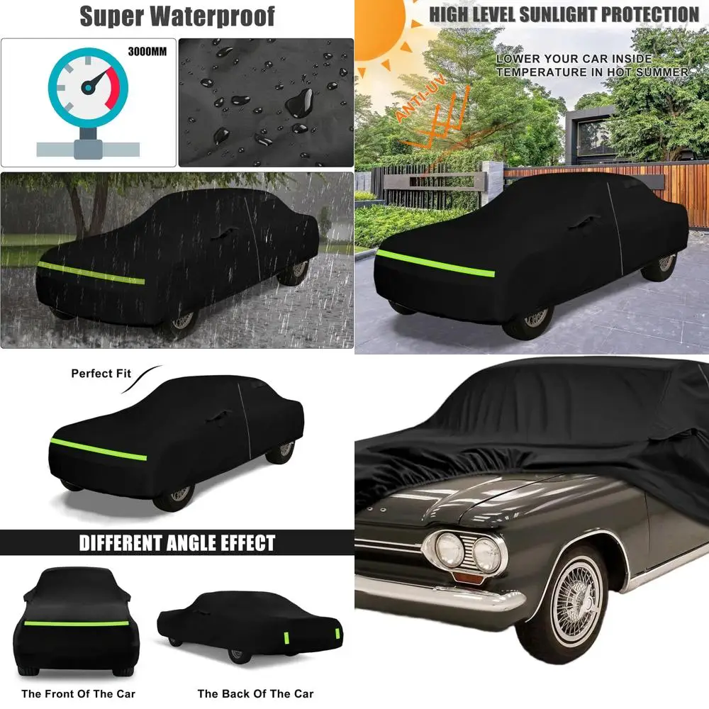 

All-Weather Protective Cover for 1960-1969 Chevy Corvair, 2/4 Door Models with Zippered Entrance and Cotton Lining