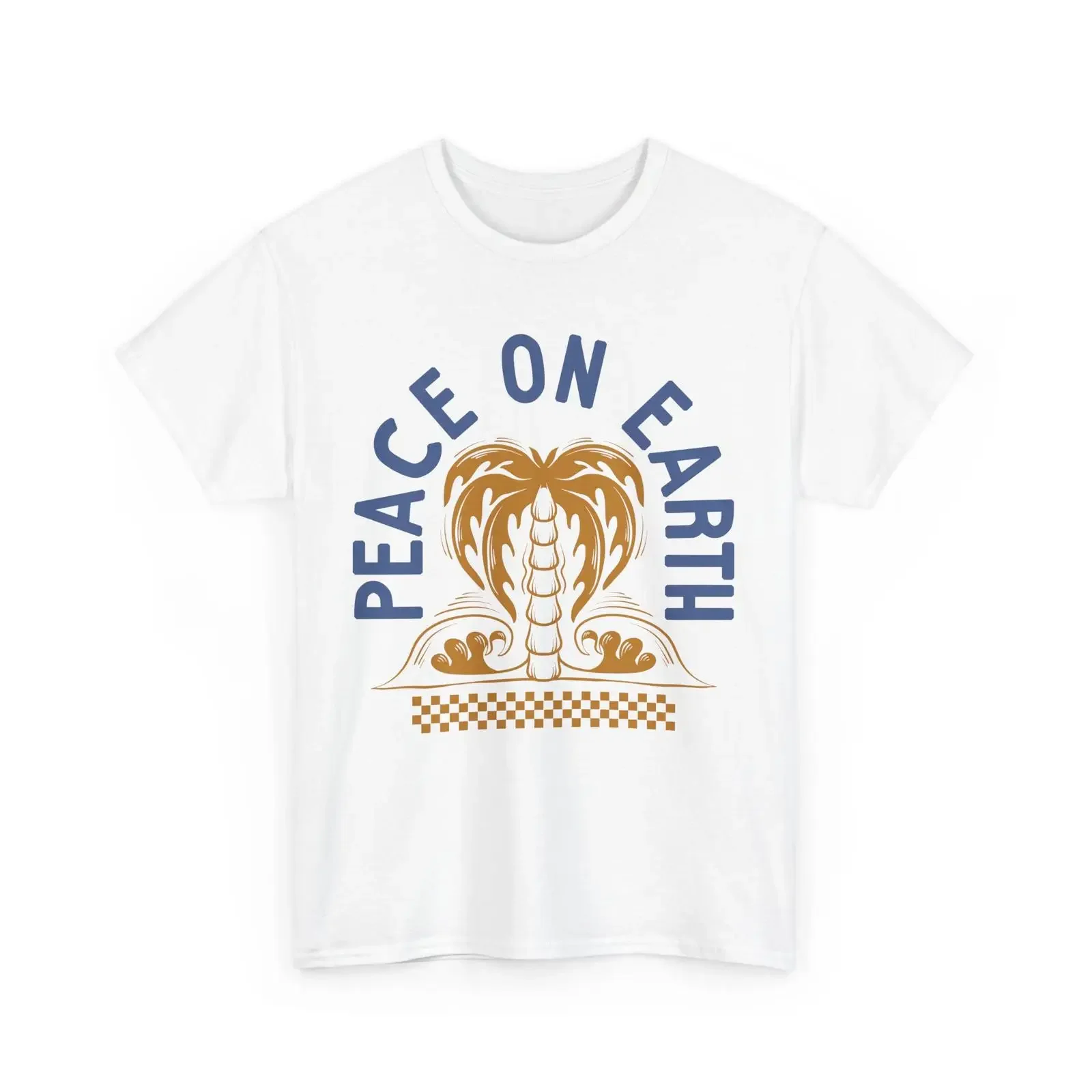 Peace on Earth T Shirt Mountain Climbing Hiker Explorer vintage Washed Versatile Unisex designer clothes homme Stylish