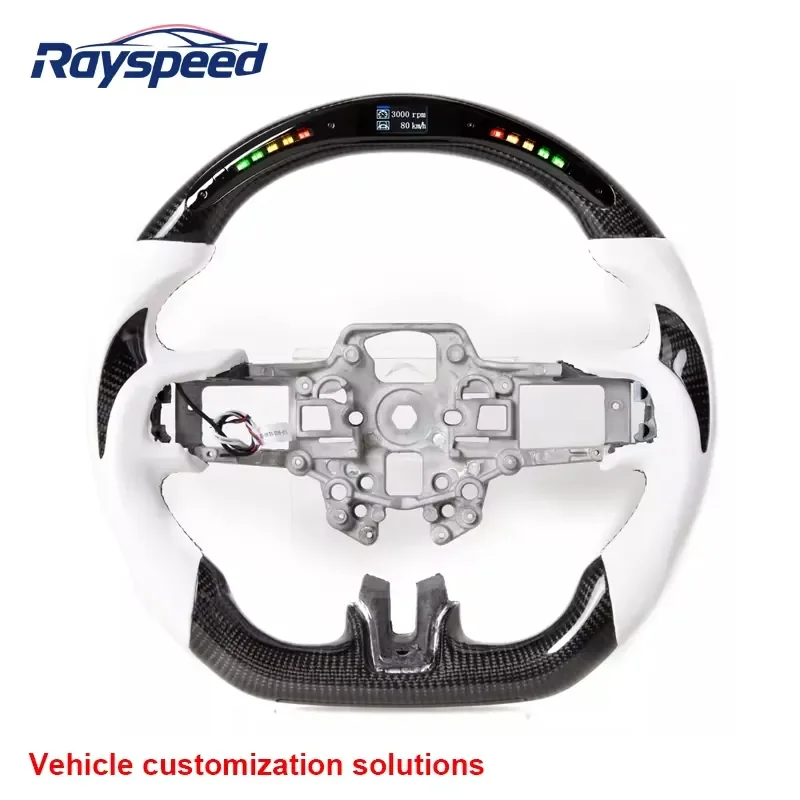 【Customizable】 Carbon Fiber Steering Wheel LED RGB Lighting for Charger Challenger Hellcat Durango