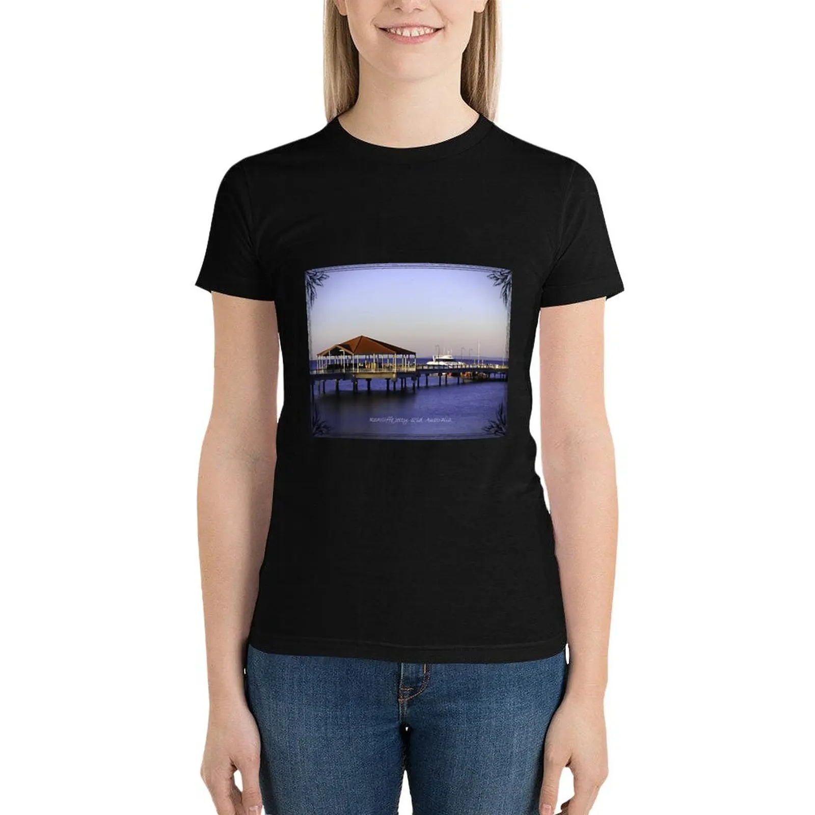 

The Redcliffe Jetty, Q'ld, Australia T-Shirt kawaii clothes blacks workout shirts for Women