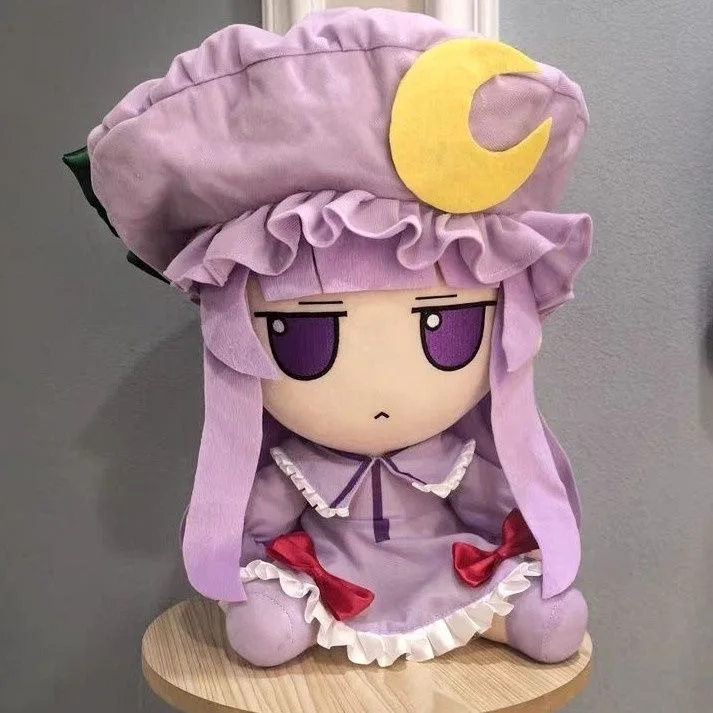 New 40cm TouHou Project Patchouli Knowle Plush Toys Cute Soft Stuffed Animal Fumo Cosplay Dolls For Kid Birthday Christmas Gift