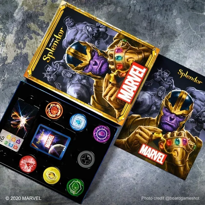 Marvel Splendor Board Game Jewel Pad Battle Party Friends Party Role Play Game Collection Fun Family Game for Kids and Adults