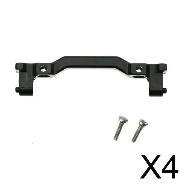 

4 алюминиевых крепления на передний бампер с дистанционным управлением, подходящие для осевого SCX24 90081 1/24 RC Crawler, черный