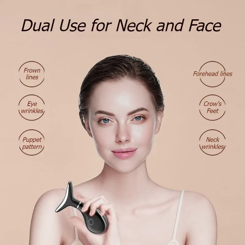 امرأة الرقبة مدلك المهنية جهاز الجمال شد الجلد المحمولة الرقبة التجاعيد مدلك الرقبة رفع أجهزة التجميل #1