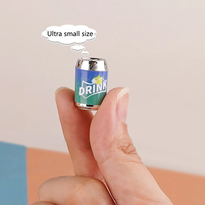 1Set 1:12 Doll House Mini Drinking Machine Decoration Drinking Can Model Supermarket Decorative Toys Dollhouse Accessories