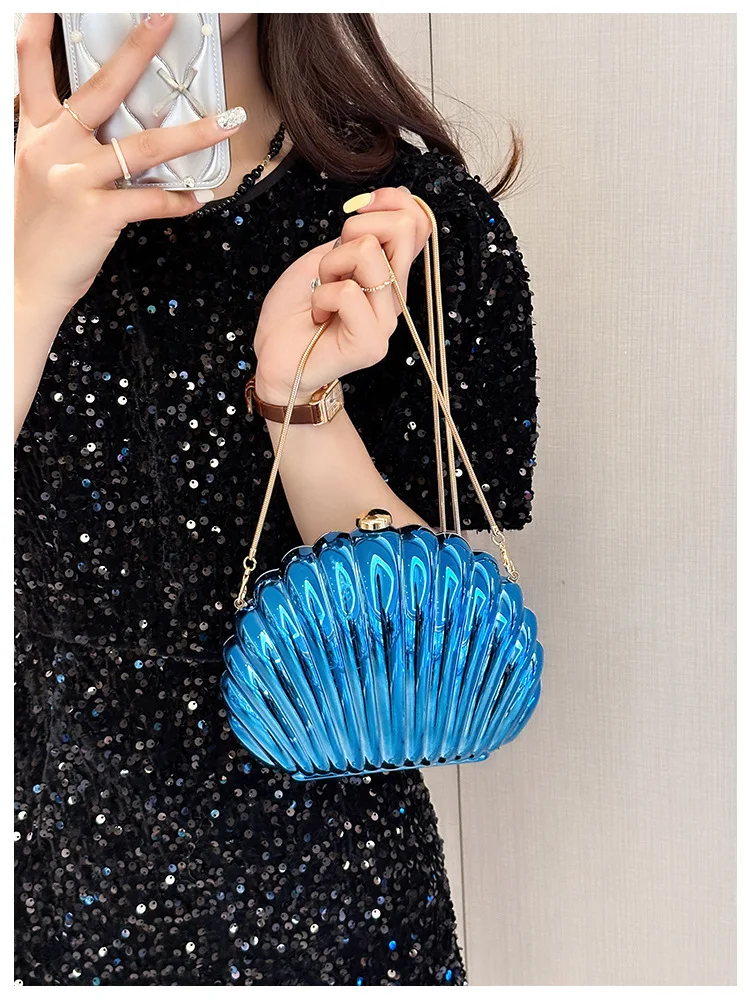 The New 2024 Acrylic Bag, Shell Bag, Fashionable Temperament, Small Bag, Women\'s Sense of Luxury, One-shoulder, Cross-body Decor