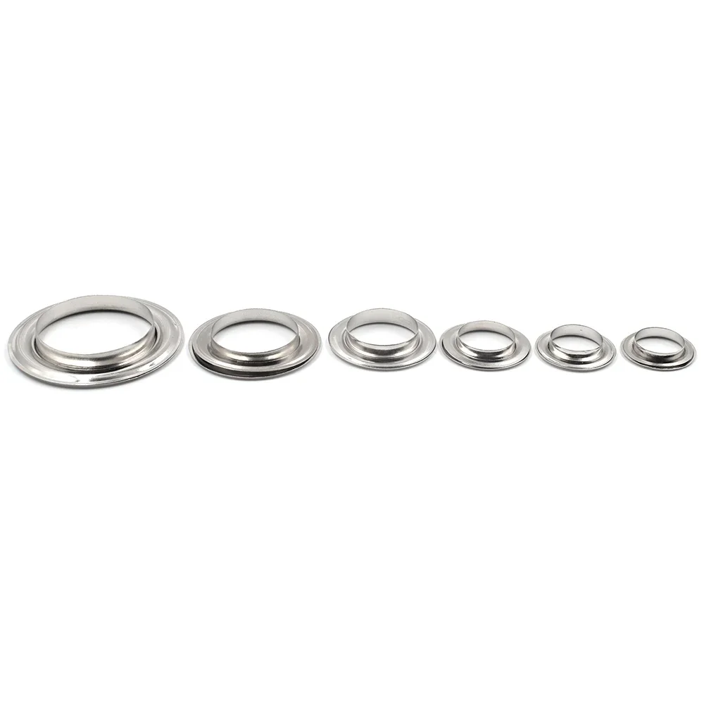 100sets Eyelets Inner Diameter 17mm-40mm Metal Eyelets with Washer DIY Handmade Craft Sewing Clothing Belt Bulk Accessories