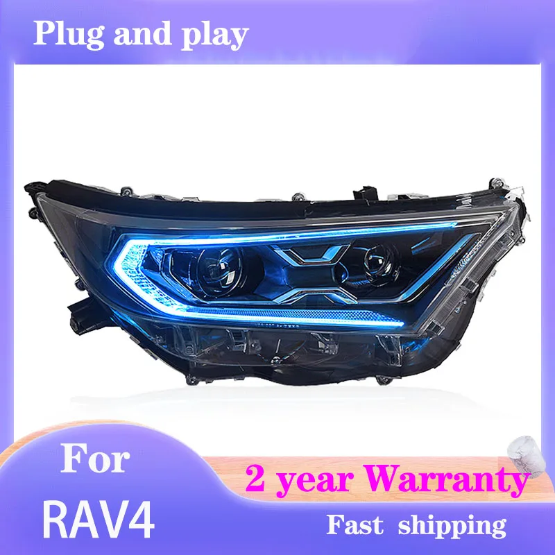 Car Styling for Toyota RAV4 Front Light 2020-2022 RAV4 Headlight DRL Turn Signal High Beam Projector Lens