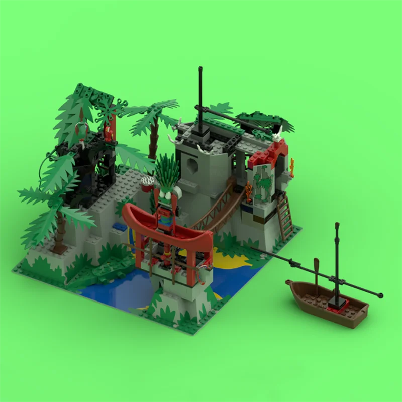 وحدات بناء المدينة Moc قوالب بناء حرم الغابة نموذج التكنولوجيا وحدات كتل هدايا عيد الميلاد لعبة لتقوم بها بنفسك مجموعات الجمعية