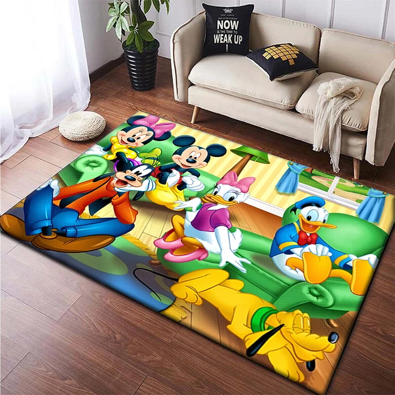 Mickey and his friends Carpet, Living room Bedroom floor mat Kitchen mat Bedroom Mat,bedroom decor birthday gift Yoga mat