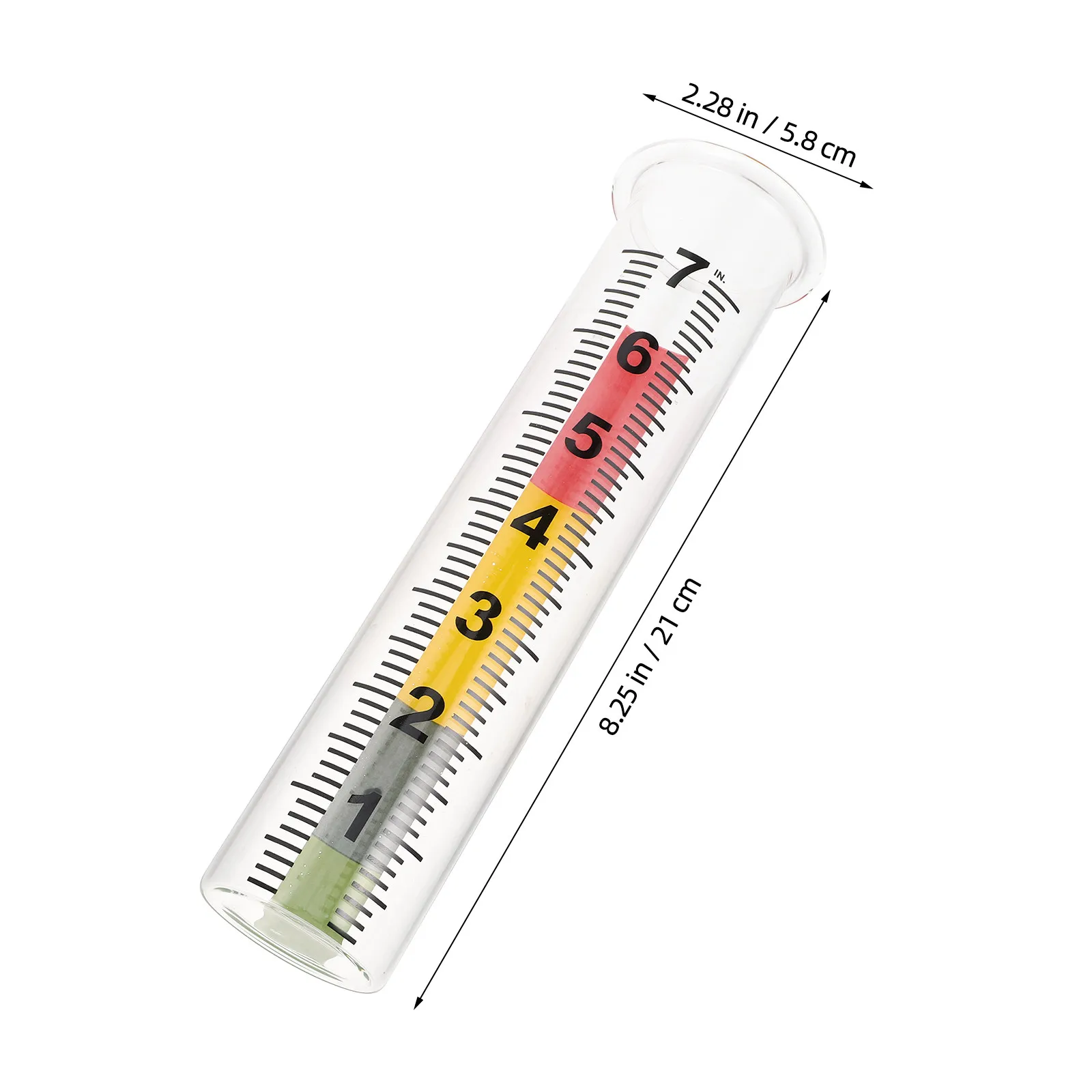 2Pcs Clear Scale Rain Gauge Outdoor Frost Proof Accurate Rainfall Measurement Tool for Garden Yard Deck Rain Meter Gauge Outdoor