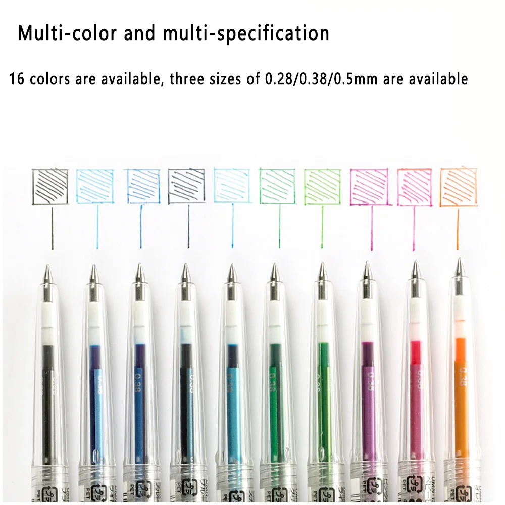Japan UNI STYLE FIT series monochrome water pen UMN-139-38 uni-ball color press gel pen can replace the core 0.38/0.5/0.28mm