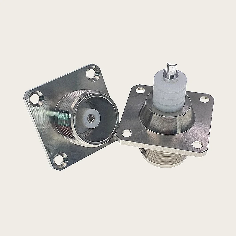 1pcs/lot HN-KF high-voltage female socket HN-KFD high-power socket fixed by four-hole flange