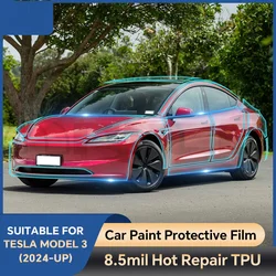 TPU Invisible Car Paint Protection Film for Tesla Model 3 Highland 2024 2025-Up Anti-Scratch Clear Bra PPF Decal Car Accessories