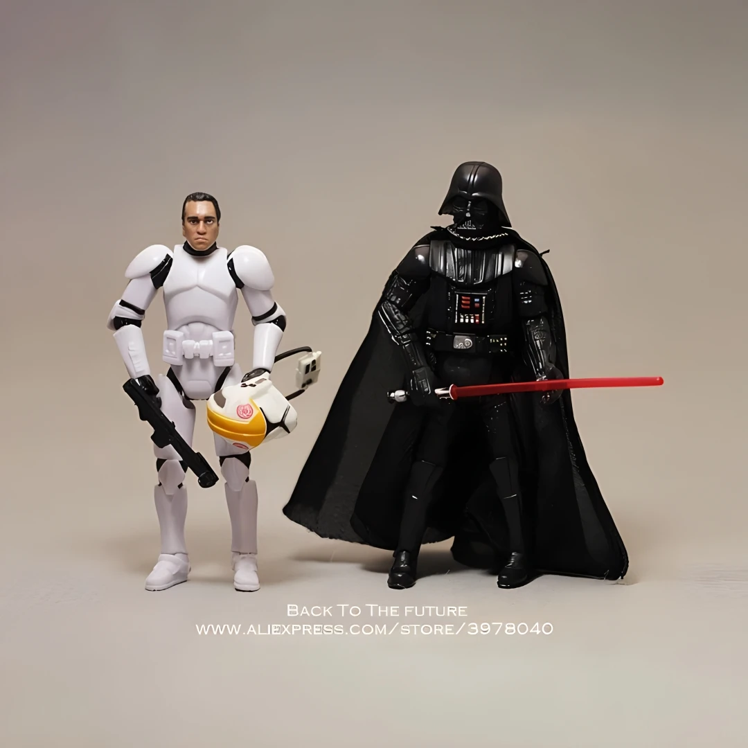 Hasbro Star Wars Movie Darth Vader Dark Trooper 10cm Anime Action Figure Collection Mini Doll Toys Model For Children Gift