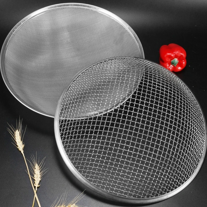 

Garden Soil Sifter Bucket Screen Gardening Sifting Equipment Rock Dirt Separator Compost Sieve Tool Metal Texture