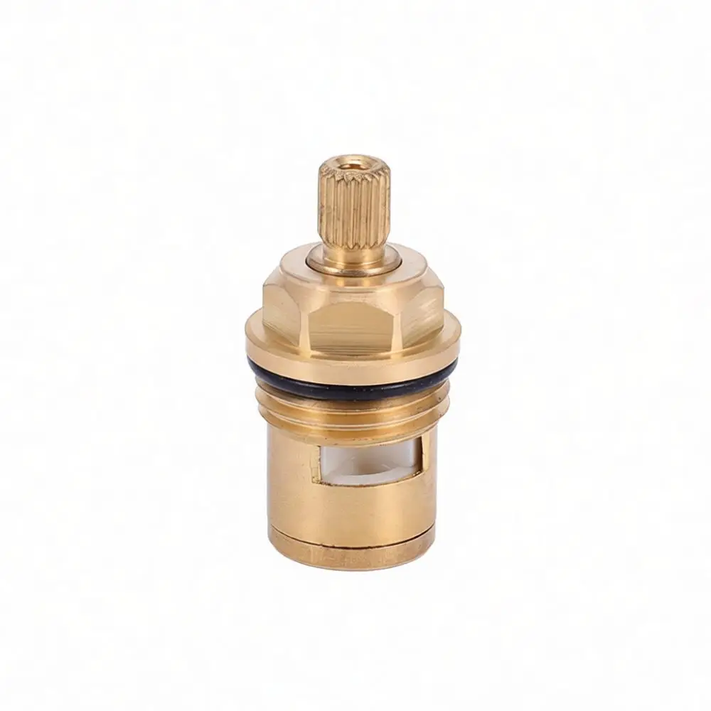 Ceramic Disc Faucet Valve Replacement Brass Body Fine Thread Cold Hot Mixer Tap Repair Spare Accessory