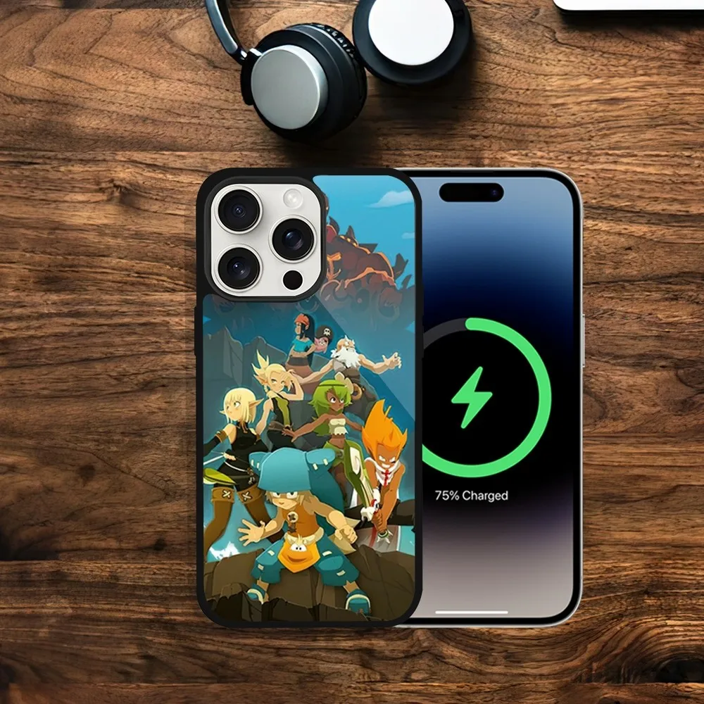 Game W-Wakfu Phone Case For iPhone 11 13 12 14 15 Plus Max Pro Magsafe Magnetic Wireless Charging shell